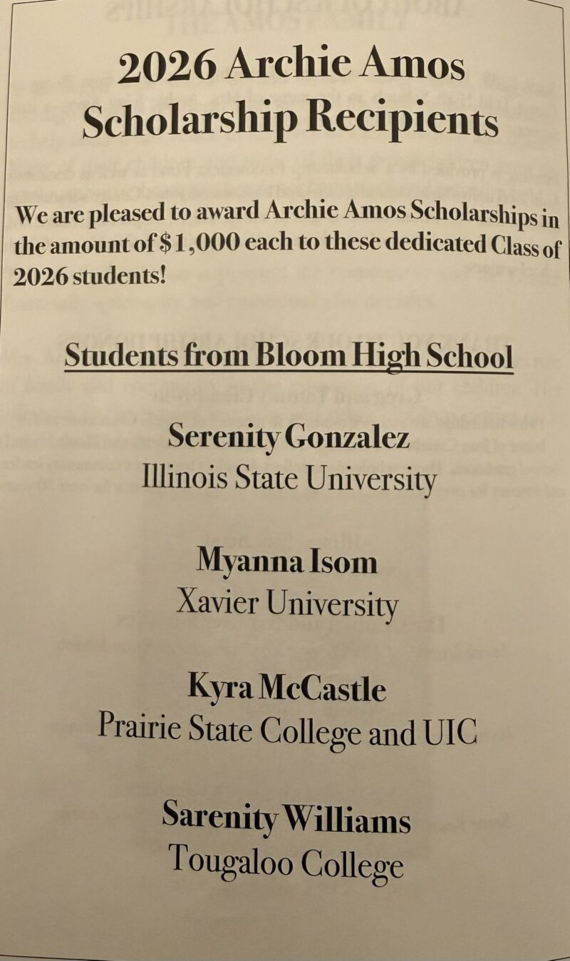 Image for the Tweet beginning: Honoring Archie Amos Scholarship Recipients